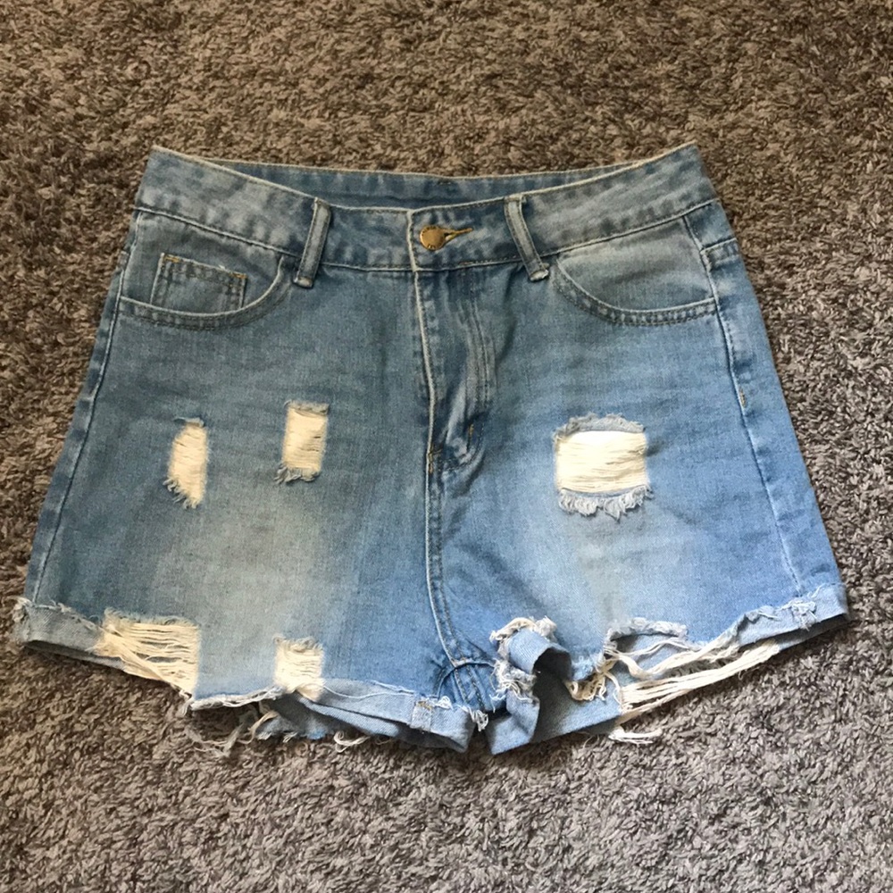 ripped shorts